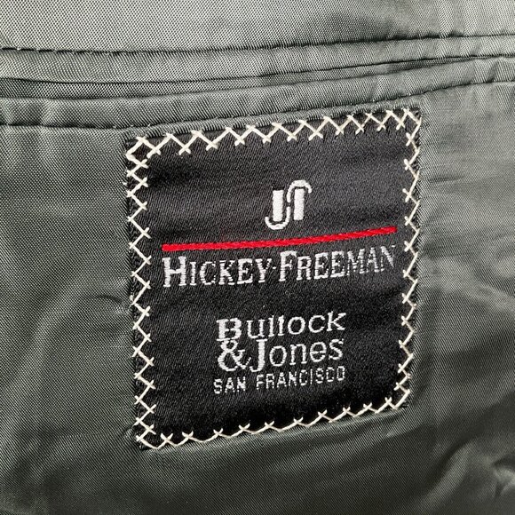 Hickey Freeman Blazer Men 44L Brown Multi Bespoke Canterbury Lambswool USA VTG - Picture 7 of 14